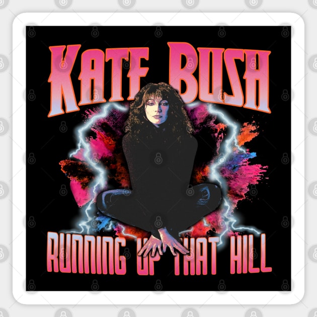 Bootleg Kate Bush Fanart Design Sticker by Bingung Mikir Nama Design